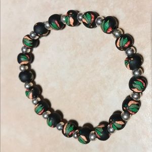 COPY - She Beads Blackhawks ANKLE Bracelet